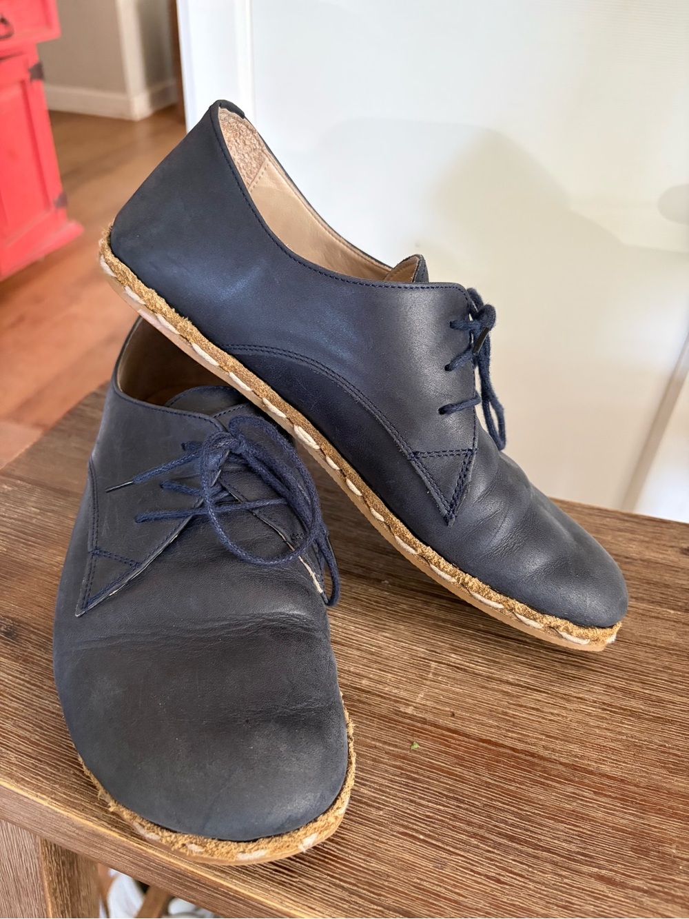 Atlantis Handmade Shoes Women's navy Oxfords Size 9.5 Barefoot Shoes